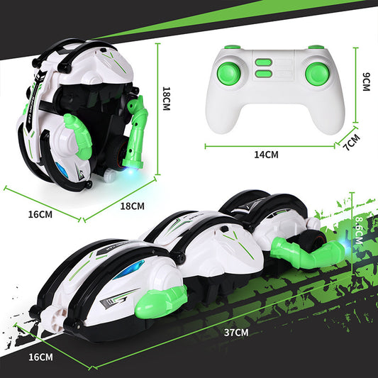 Carro 360° Acrobático Transformable – Edición Rolling RC Stunt (Luces + Giros 360°)